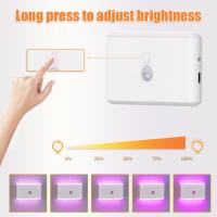 Lámpara Nocturna LED Con Sensor De Movimiento RGB Recargable Multicolor Para Decoración De Habitaciones Luz Sin Cable Para Armario Escaleras - details 7