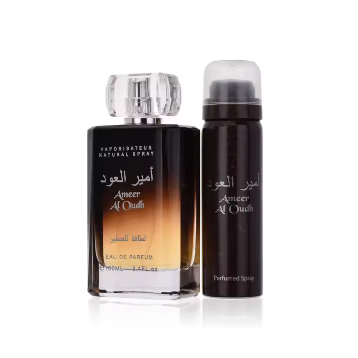 LATTAFA Ameer Al Oudh Eau de Parfum 100ml Unisex + Desodorante Spray Perfumado 50ml - 1