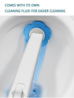 Cepillo De Limpieza Para Inodoro Desechable Con Soporte Y 18 Cabezas De Repuesto Desechables Herramientas De Baño Multifuncionales - details 4