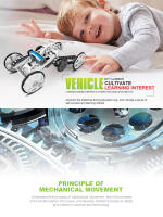 Juguete Solar Para Niños Kit De Artesanía DIY Coche Robótico Todas Las Ruedas De Climbing Juegos STEM Educativos Regalo Para Niños - details 17