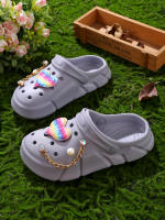 Clogs Casuales Para Niñas Con Decoraciones De Corazones Secado Rápido Ligeros Y Antideslizantes Adecuados Para Baños Internos Y Externos - details 29
