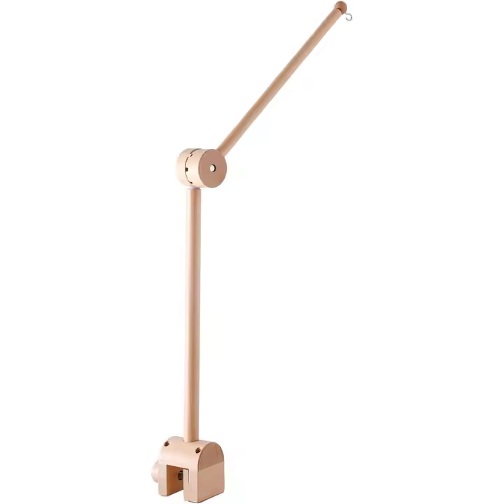 PORCHEDDU Cuna de Madera para Cochecito, Mesa Reemplazable, Giratoria de 360 °, Ajustable para Colgar Altura, Caja de Música, Soporte Móvil para CUNA - Organizadores colgantes y Bebés - 1