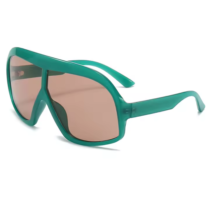 Gafas de sol cuadradas de gran tamaño Vintage para mujer, gafas de sol con diseño de marca de lujo, gafas de sol con marco grande Uv400 lentes hombre niña vasos Venta al por mayor - 1