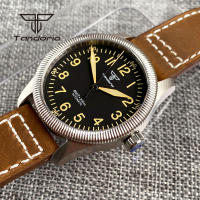 Reloj De Pulsera Automático Tandorio 39mm Para Hombres Con Bisel Flutuado Y Coronación a Tornillo Profundidad De Resistencia Al Agua 200m Vidrio De Zafiro Correa De Cuero Luminoso NH35A - details 7