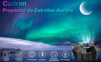 Proyector Estrellas Cadrim, Proyector Aurora Boreales, Lámpara de proyector estrellado con Altavoz Bluetooth Control Remoto Luna estrellada para fiesta Regalos para Niños/Amigos - details 1