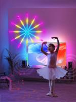Tira De Luces LED Controlada Remotamente Con Efecto De Fuego RGB 5050 Sincronización De Música Para Decoración De Navidad Y Sala De Estar TV - details 2