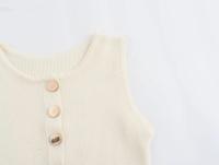 Vestido Elegante Para Mujer TRAFZA De Punto Sólido Con Cuello Redondo Sin Mangas Slim Midi Con Bolsillos Para Oficina Estilo Lady - details 14