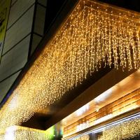 Juego De Luces De Navidad LED De 4M Guirnalda De Icicles Para Exterior Decoración De Jardín Y Calle Lámparas De Faiy Light Droop Tamaño 0.4-0.6m Calor Blanco/Morado/Multicolor/Azul - details 3