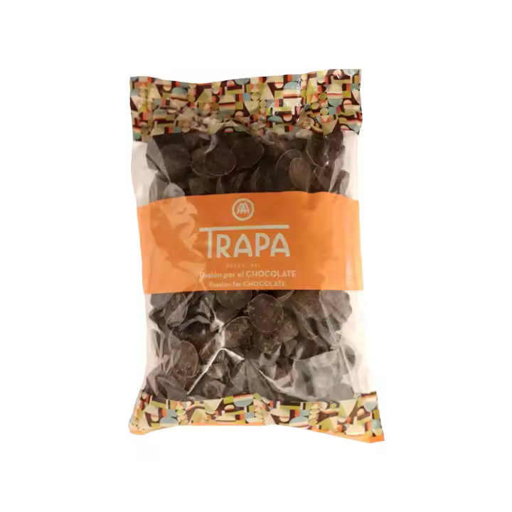 Coberturas de Chocolate Trapa - Bolsa Kilo - 70% Negro - Extra Leche - Chocolate Blanco - Sin Azucar - 52% Negro - Especial Reposteria - Gotas de Chocolate - 1
