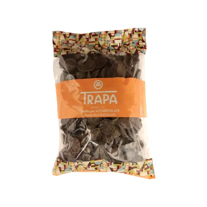 Coberturas de Chocolate Trapa - Bolsa Kilo - 70% Negro - Extra Leche - Chocolate Blanco - Sin Azucar - 52% Negro - Especial Reposteria - Gotas de Chocolate - 1