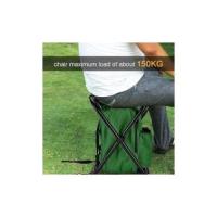 SITE Silla Mochilero Plegable 2 en 1 Bolsa Refrigeradora Portátil Al Aire Libre Asiento de Picnic para Senderismo Taburete de Jardín BBQ Taburete Compacto Capacidad de Carga 100 Kg - details 1