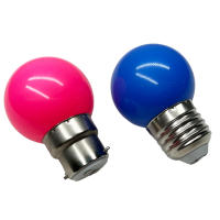 Bombilla LED Colorida E27 B22 2W AC 110V 220V G45 Para Decoración De Hogar Luz De Ambiente En Colores Verde Morado Rojo Rosa Naranja Azul - details 3