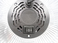Ventilador metálico de suelo JOCCA 23 cm y 45 cm con diseño industrial, 3 velocidades, cabezal reclinable, silencioso, potente caudal de aire, portátil con asa, ideal para hogar u oficina, pies antideslizantes, bajo consumo - details 1
