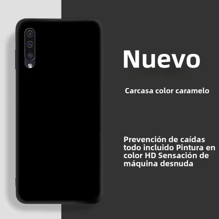 Funda De Silicona Líquida TPU Para Samsung A50 A50S A30S A70 Cubierta Trasera Compatible Con Galaxy a 50 A50s Resistente Al Agua Antisuciedad Anti-Rasguños - 1