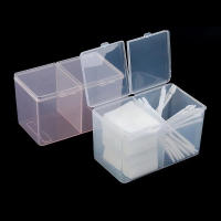 Caja De Almacenamiento Para Uñas Con Doble Grille Y Cubierta De Cinta Anti-Polvo Para Algodón Y Toallas Accesorios De Terminación Para Manicura - details 0