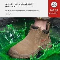 Zapatos De Seguridad Para Hombre Con Punta De Acero Transpirables Antideslizantes Cómodos Y Protegidos Contra Aislamiento 6KV - details 8