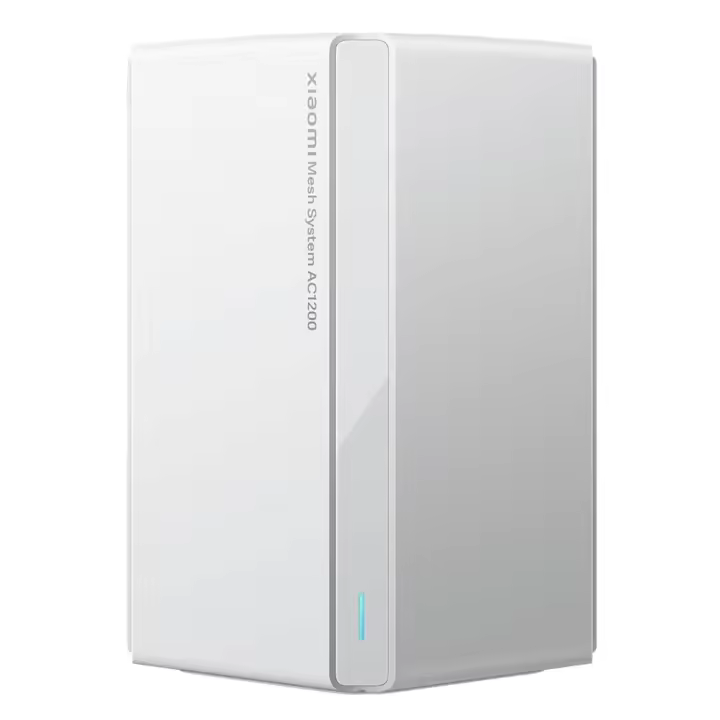 Xiaomi Mesh System AC1200 (1-Pack) Sistema | Red de Malla Estable Cobertura Wi-Fi Velocidad hasta 1200Mbps | 2 Puertos RJ-45 Banda de 2,4 GHz y 5 GHz | Conectividad en Línea Estable para 10 dispositivos | Puerto GigaBit | Función Mesh - Color: Blanco - 1