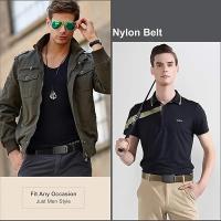 Cinturón De Lona Para Hombres Con Hebilla Automática Resistente Y Práctica Para Ropa De Trabajo Al Aire Libre Estilo Casual - details 1