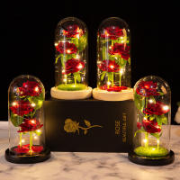 Rosa Artificial Galaxia LED Batería Iluminación Nocturna Decoración Para Bodas Regalo Creativo De San Valentín Para Madre - details 0