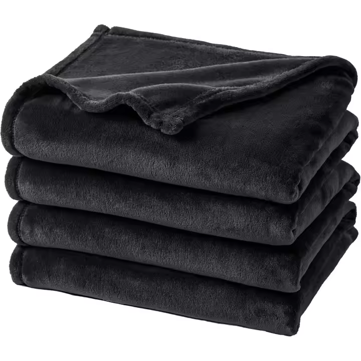 Manta de vellón ultra suave de tamaño doble de 127 x 152 cm, sin pelusa, de lujo, acogedora y ligera de franela de 280 g/m² - 1