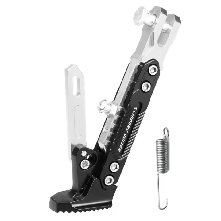 Soporte Ajustable Para Motocicleta De Aluminio Resistente a La Corrosión Accesorios De Soporte Lateral Para Motocicleta Duradero Y Versátil - 1