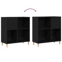 Gabinete de Registros vidaXL Negro Roble 84,5x38x89 cm Madera Elaborada - details 5