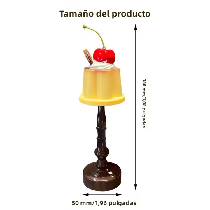 Lámpara De Escritorio LED Creativa De Postre Bonito Luz Nocturna Para Dormitorio Protección Ocular Decoración Para Barra Sala Hogar Regalo Para Niños - 1