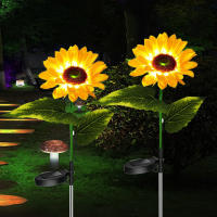 Lámpara Solar De Girasol LED Para Jardín IP65 Impermeable Decoración De Vía Larga Vida Útil Luz De Jardín Para Bodas Y Fiestas - details 7