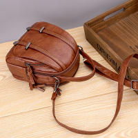 Bolso De Hombro Pequeño Para Mujer En Cuero PU Suave Vintage Moda Cruzado Bolso De Mano Para Teléfono Móvil Con Cierre De Cremallera - details 9