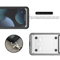 Funda Impermeable Para Teléfono Compatible Con Apple/Huawei/Samsung/Xiaomi Cubierta Completa Transparente Antipolvo Y a Prueba De Agua - details 4