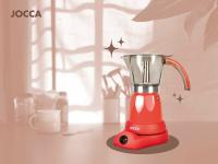 Cafetera italiana Jocca con base eléctrica que permite girar la cafetera 360º, sistema que mantiene el café siempre caliente con protección contra el sobrecalentamiento, diseño compacto,  jarra transparente y con asa de toque frío. - details 4