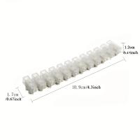 2Pcs Bloque De Terminales De Tornillo Con Barreira De 12 Maneras Conector De Cable Para Electrónica Y Electricidad - details 4