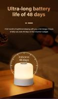 Lámpara Nocturna LED Recargable Con Control Remoto Y Interruptor Táctil Para Lectura En La Habitación Blanco RGB Ajustable Portátil - details 5