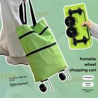 Carro De Compras Portátil Pequeño Para Uso Doméstico Con Ruedas Plegable Y Bolsa Trasera Iluminado Carrito De Compra Ligero - details 17