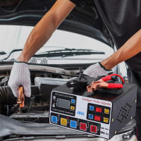 Cargador De Batería Para Coche 12V/24V Carga Automática 400A 220W Reparación De Baterías Metal Resistente Para Vehículos - details 1