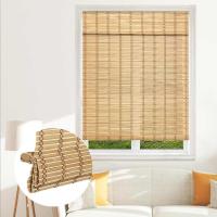 Maxia Market - Persiana Estor Enrollable de Bambú Natural para Interiores, Persiana Cortina de Bambú Protección Solar y Privacidad para Ventanas y Puertas, Color Natural - details 3