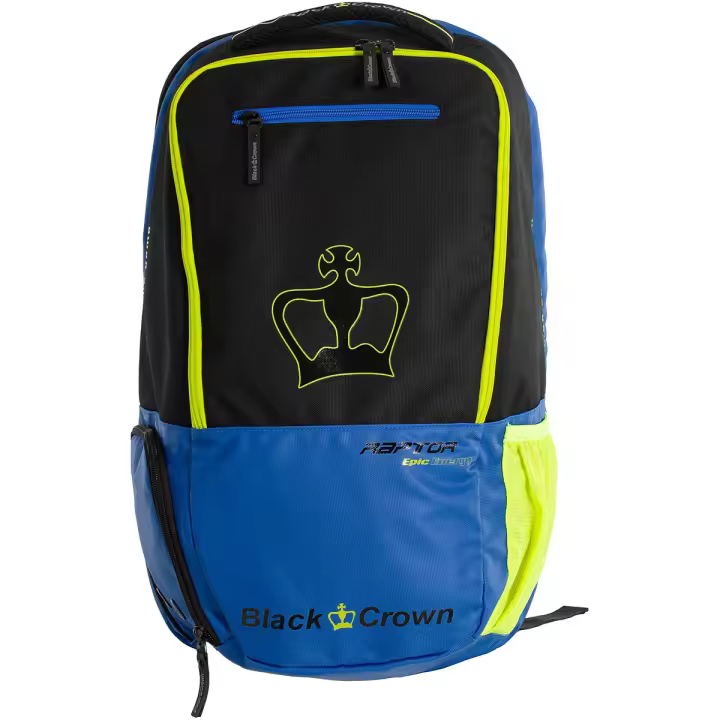Black Crown Mochila Raptor Epic Energy – Diseño Vibrante en Azul, Negro y Amarillo – Materiales Premium (30% EVA, 70% PVC), Compartimento Ventilado y Transporte Cómodo - 1