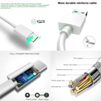 Cable De Carga Con Super Destello 5A Para VOOC Compatible Con OPPO RX17 pro Find X2 pro K3 K5 Reno 2 3 4 pro 5G Ace pro Ace2 Realme XT X2 6 pro Tipo-C USB a - details 1