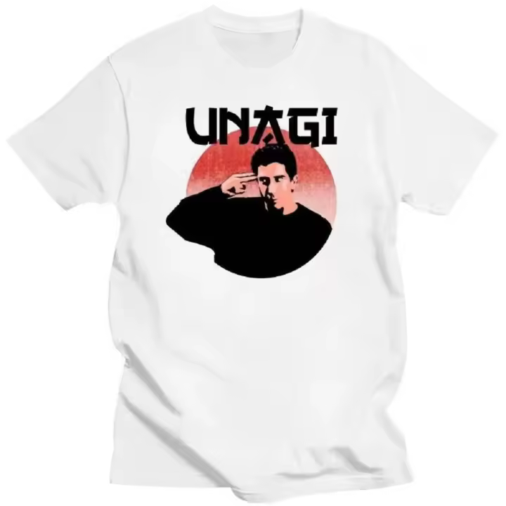 Camiseta Harajuku Unagi Dojo Ross from Friends TV Aesthetic Para Hombres Y Mujeres Algodón De Alta Calidad Camiseta Divertida De Verano Estilo Casual - 1