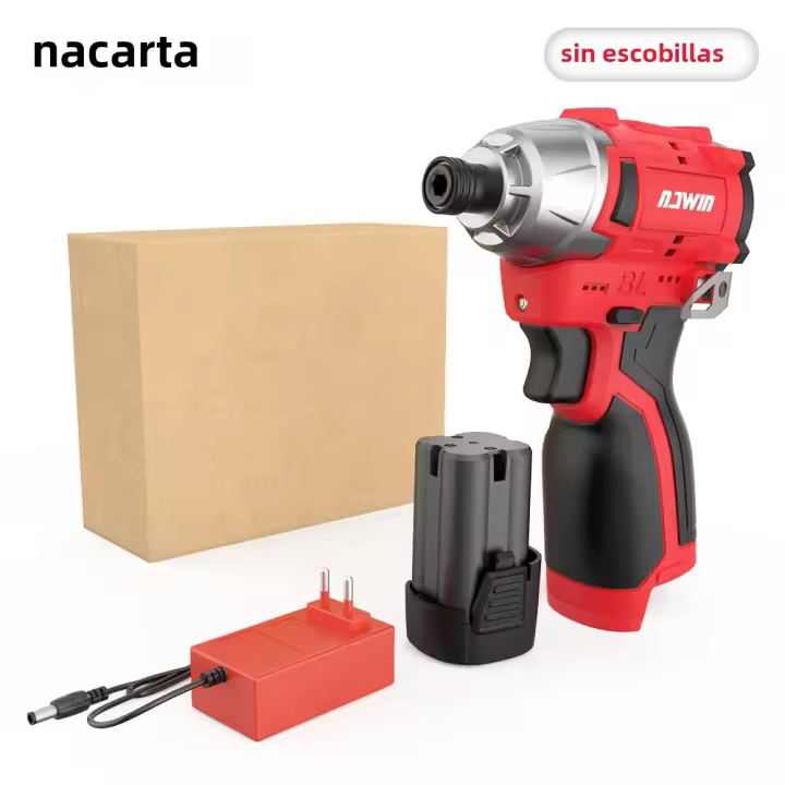 NANWEI Destornillador Eléctrico Recargable De Litio Sin Cable 16.8V Con Motor Brushless Máxima Torque 30/70/140NM Para DIY En El Hogar - 1