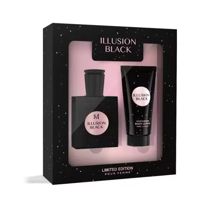 Illusion Black Eau de parfum pour femme 50ml + Moisturizing Body Lotion 50ml Montage Brands Fragancia inspirada en otras colonias Colonia mujer - 1