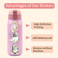 55PCS Pegatinas De Gato Cartoon Kawaii Mofusand Para Decoración De Skateboard Luggage Guitarra Y Teléfono Material De Papel Sintético - details 7