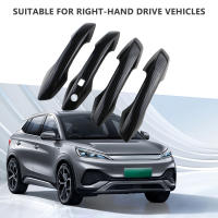 Cubierta De Manija De Puerta Para BYD ATTO 3 2022-2024 Con Agujero Para Llave Inteligente Accesorios De Moldura ABS Cromado - details 1
