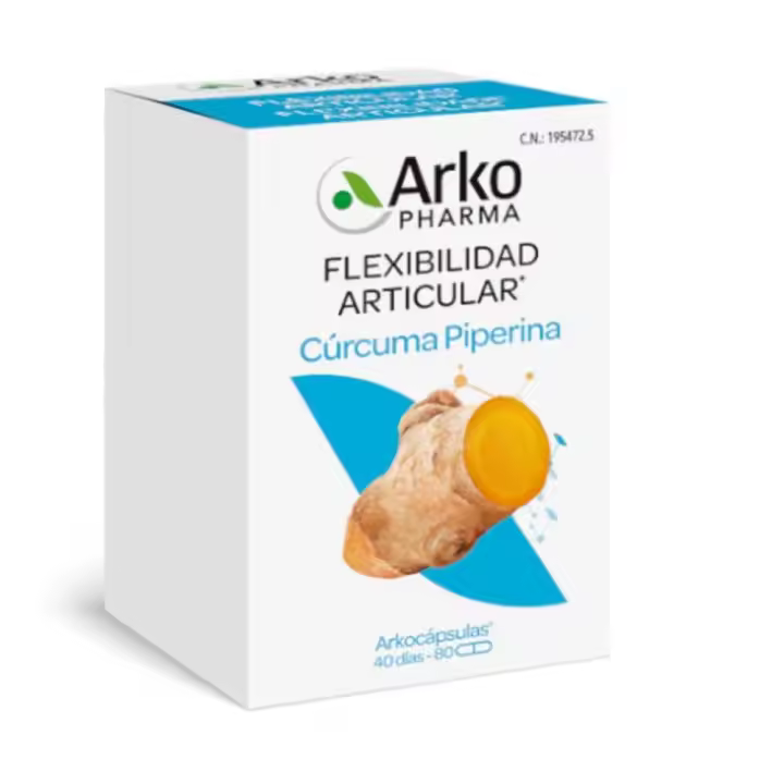 Arkocapsulas Cúrcuma Piperina 80 Capsulas - 1