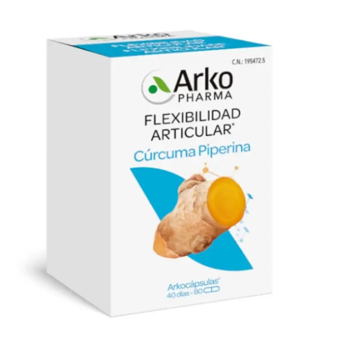 Arkocapsulas Cúrcuma Piperina 80 Capsulas - 1