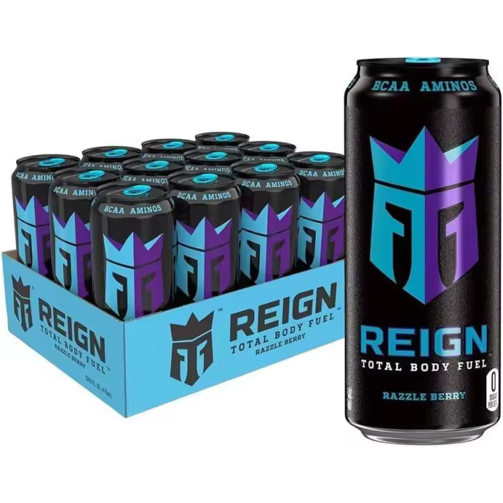 REIGN RAZZLE BERRY sabor frambuesa - Pack 12 latas de 500ml - 1