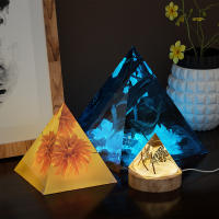 Molde De Silicona Para Piedra De Resina Chakra Cristal Pyramidal 1Pcs Herramienta Para La Creación De Joyas DIY Molde Reutilizable Suave - details 1