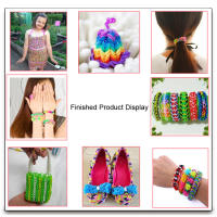 Juego De Hilo De Goma Para Tejer Pulseras DIY Manualidades Para Niñas Set De Loom De Silicona Regalo Creativo Para Niños Y Niñas - details 1