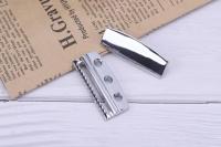 Cabeza De Afeitar De Seguro Yaqi Edged Chrome Unica Para Hombres Material De Aleación De Zinc Tamaño 42mmx17mm - details 7