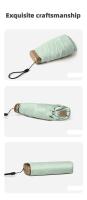 Minisombrilla de bolsillo para la lluvia, paraguas plegable de vinilo con protección UV ultravioleta, Parasol de bolsillo, cápsula de 55% de descuento, 1 unidad - details 0